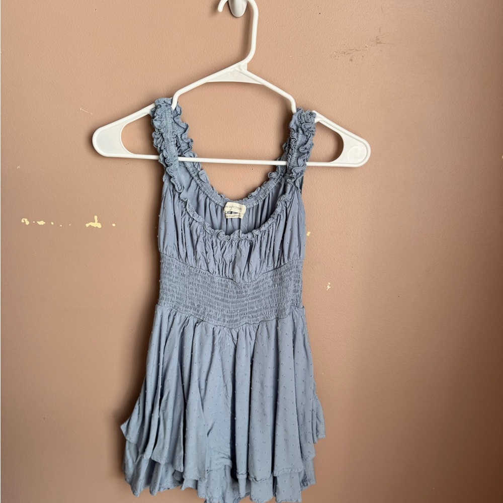 Urban Outfitters Blue Ruffled dress